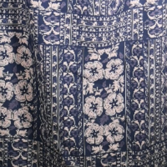 NEW - ELLIATT - Manet Midi Strapless Dress in Blue and White - Picture 8 of 8